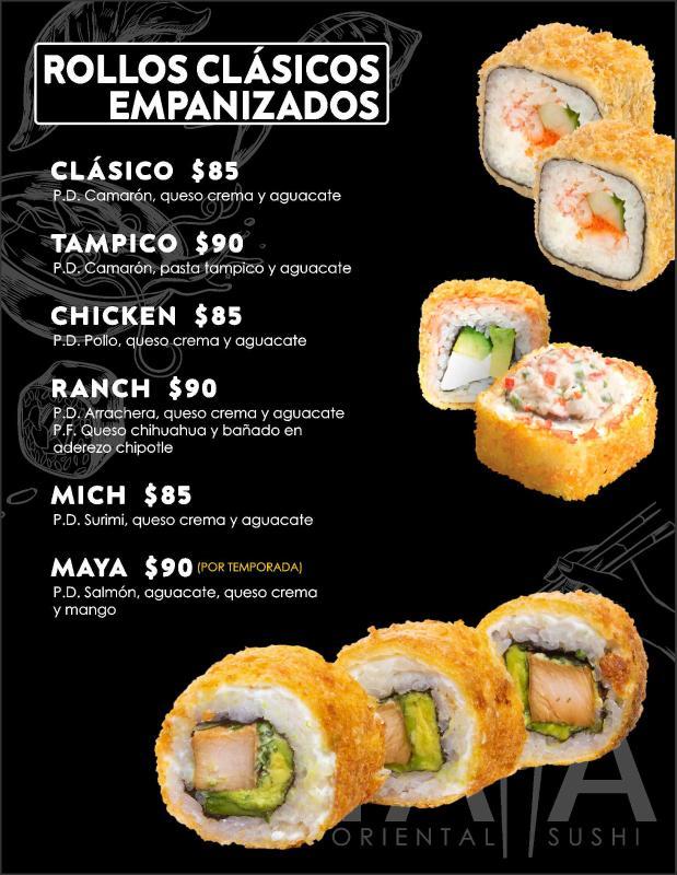 El roll "Monchy Special" en Monchy’s Roll, con jalapeños y té de jazmín en el plato