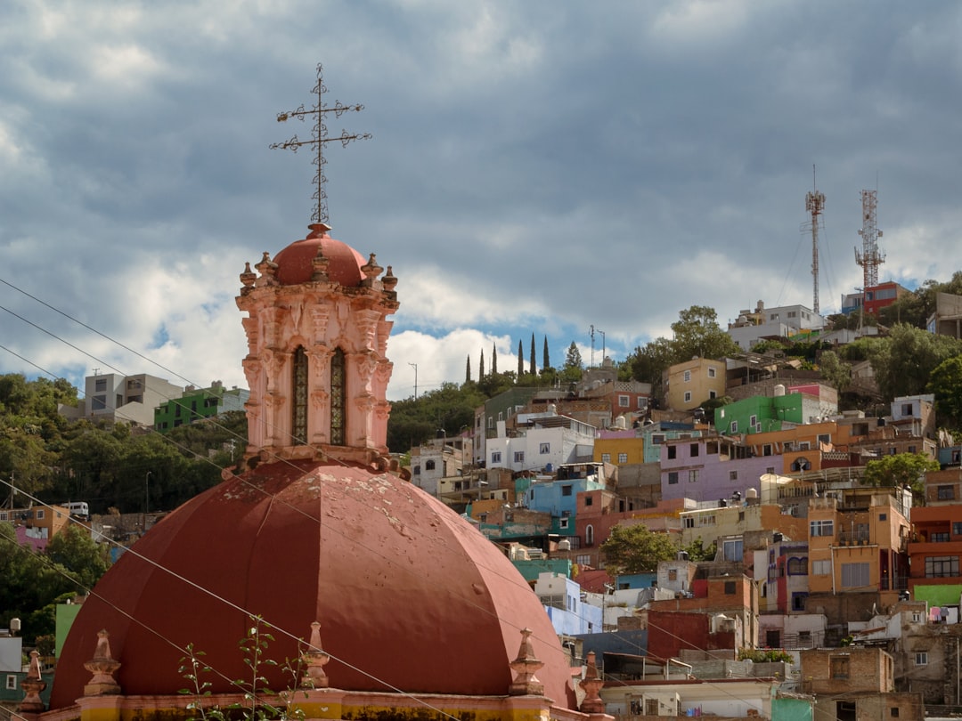 A building with a cross on top of it