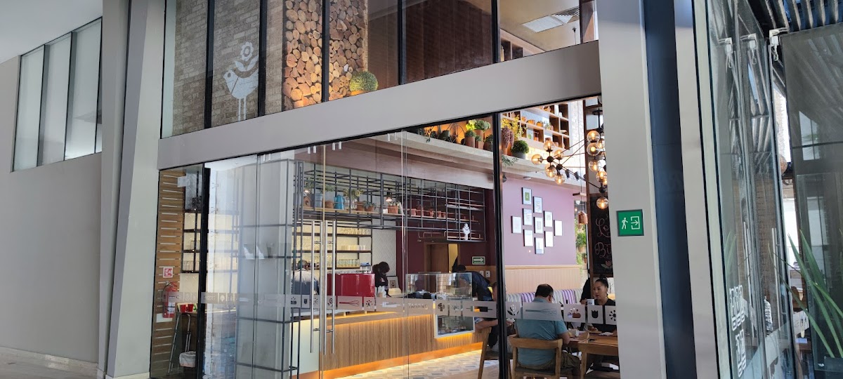Foto del interior de Amorcito Corazón Sonata con mesas iluminadas, platos de sushi con guacamole y música en vivo de fondo