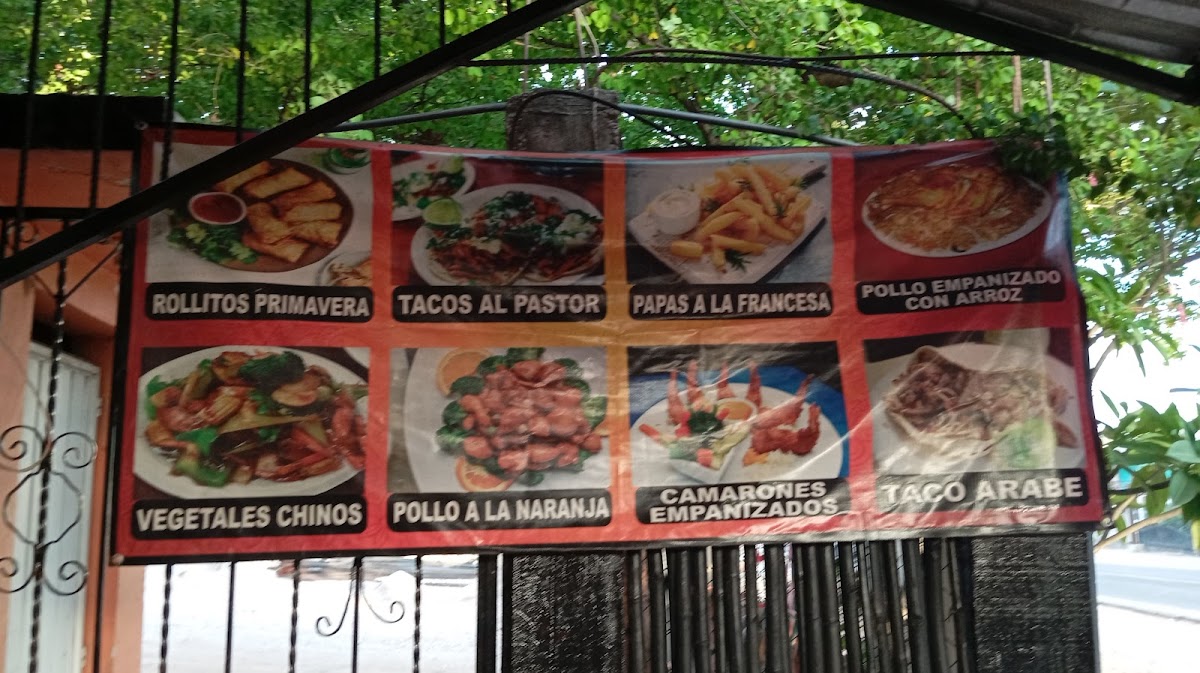 Puesto de TACOS JUNIOR en Internacional 504, primer plano de un taco de cecina con cilantro fresco